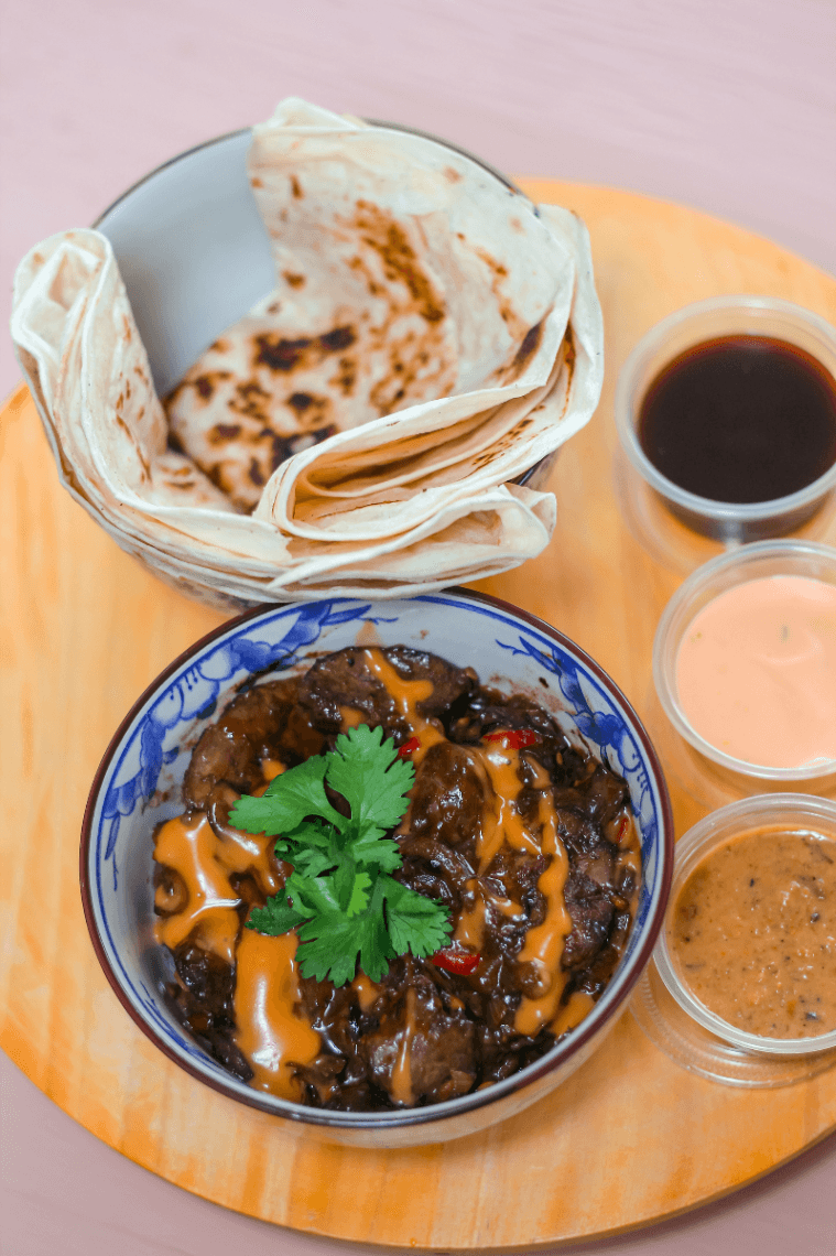Chicken livers & Rotti
