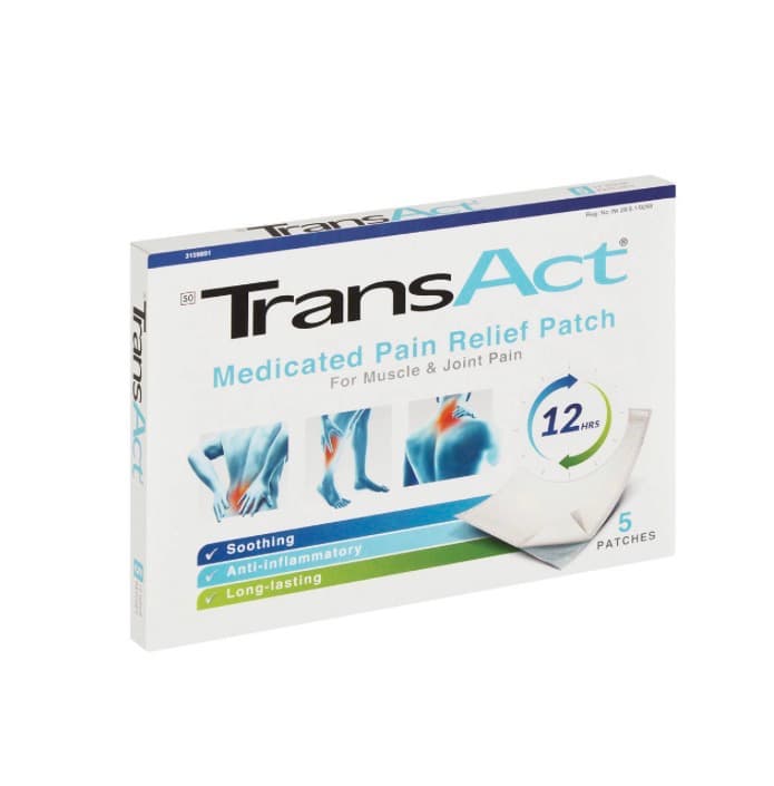 Transact Medicated Pain Relief Patches 5s